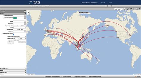 Schedules and routes data – Cirium.